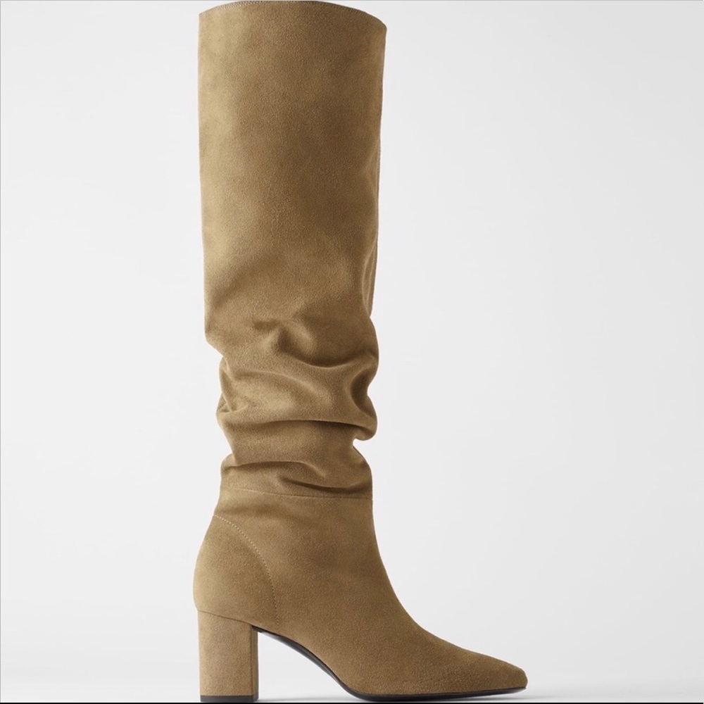 ZARA SUEDE BOOTS NEVER WORN!